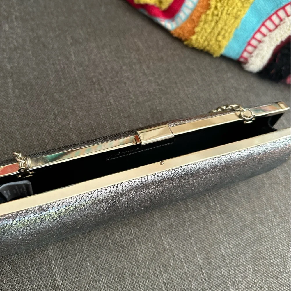 Banana Republic gold and silver evening bag/clutch - Picture 7 of 16